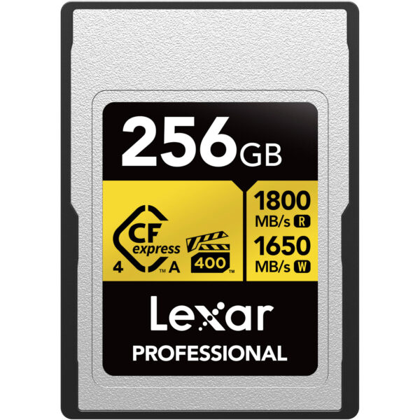 LEXAR Professional GOLD CFexpress Type A 4.0 256GB VPG-400 R1800/W1650