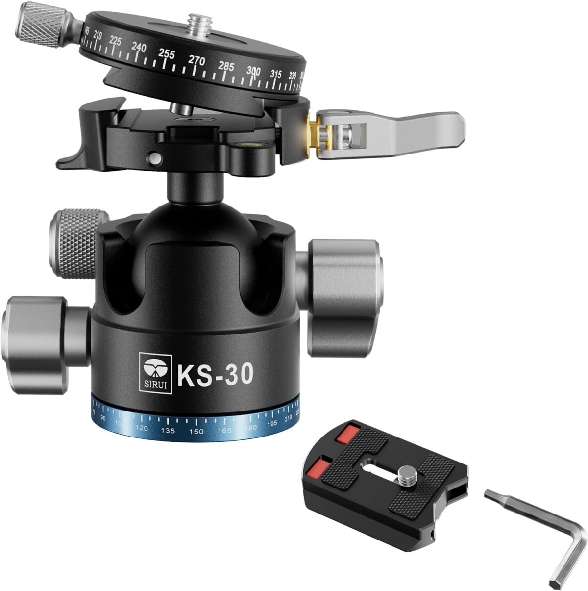 611wckZs6oL._AC_SL1500_ SIRUI KS-30 Cabeça de Bola c/ Sistema QR Panorâmica Arca-Swiss - Imagem 1