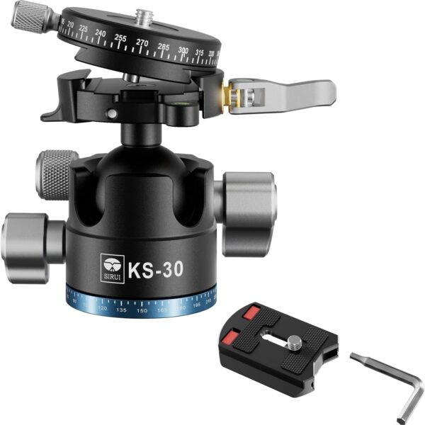 SIRUI KS-30 Cabeça de Bola c/ Sistema QR Panorâmica + Arca-Swiss