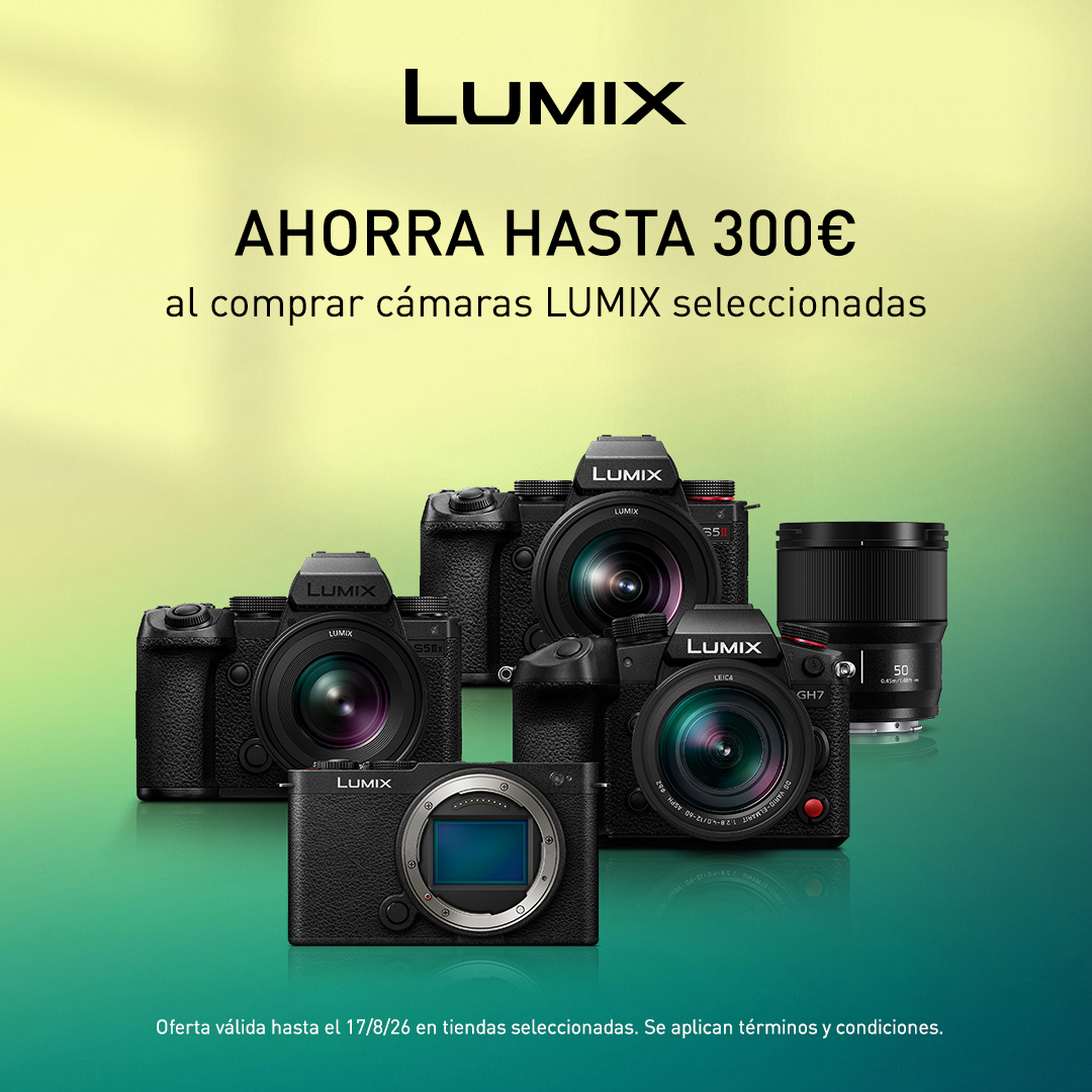PANASONIC – Ahorra hasta 300€ en cámaras Lumix