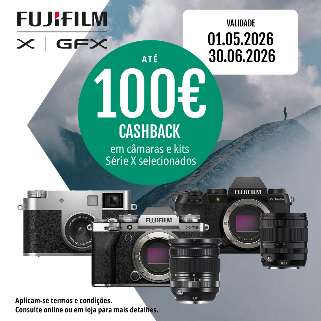 FUJIFILM Reembolso ate 100 em camaras Serie X MAIN 3
