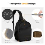 K&F CONCEPT Bolsa Transversal Urban Wander 08 - 5L (Preto) KF13.171 - Imagem 5