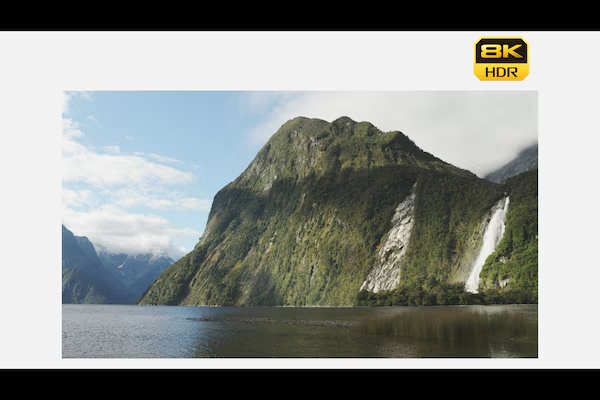 Video profissional em formato 8K e 4K sem cortes