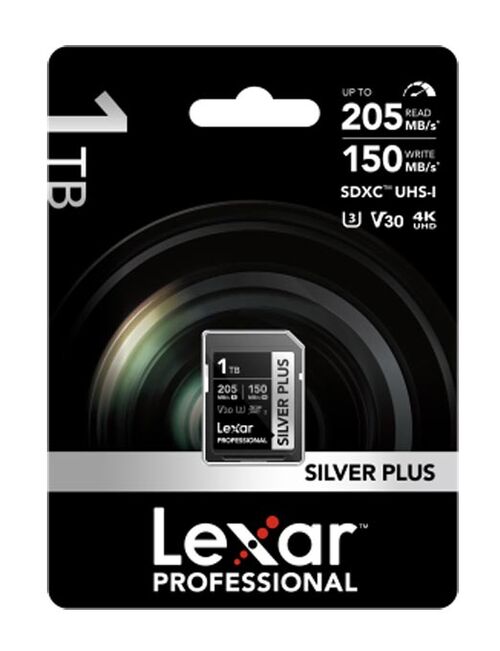 lexar silver plus sdxc uhs i u3 v30 r205 w150mb s 56559