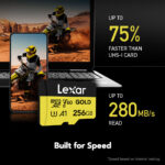 LEXAR microSDXC 256GB 280MBS V60 - Imagem 3