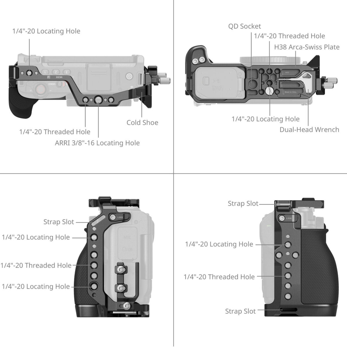 SMALLRIG 5647 Cage Kit para Nikon ZR - Imagem 9