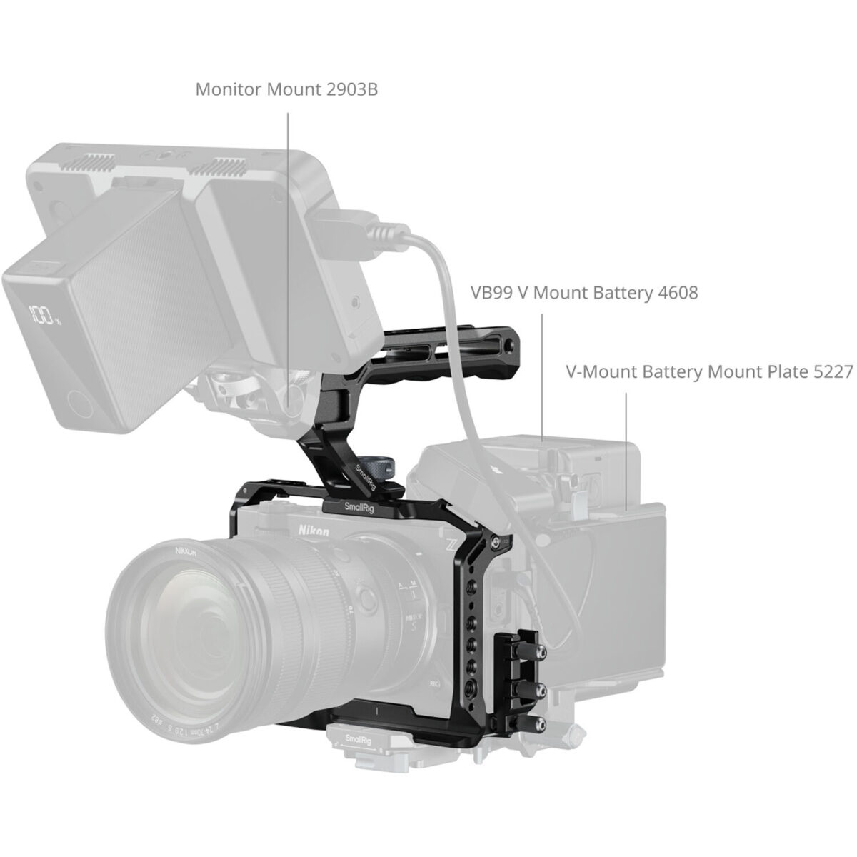 SMALLRIG 5647 Cage Kit para Nikon ZR - Imagem 10