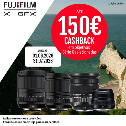 FUJIFILM – Reembolso até 150€ em objetivas Série X