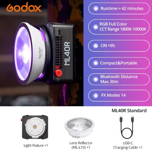 Godox ML40R LED RGB.3 4 2