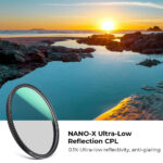 K&F CONCEPT Filtro Polarizador Nano-X MRC CPL - Imagem 3