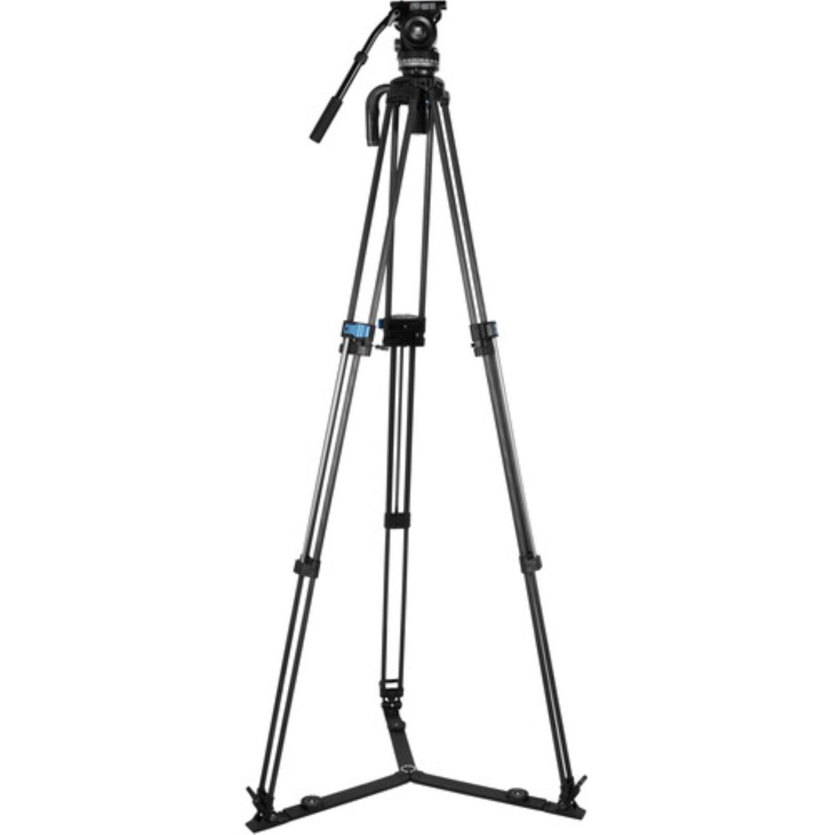 SIRUI SQ75 Tripé de Vídeo + Cabeça Fluida VHS10 + Mid-Level Spreader SV-FM - Imagem 3