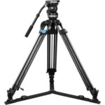 SIRUI SQ75 Tripé de Vídeo + Cabeça Fluida VHS10 + Mid-Level Spreader SV-FM - Imagem 2