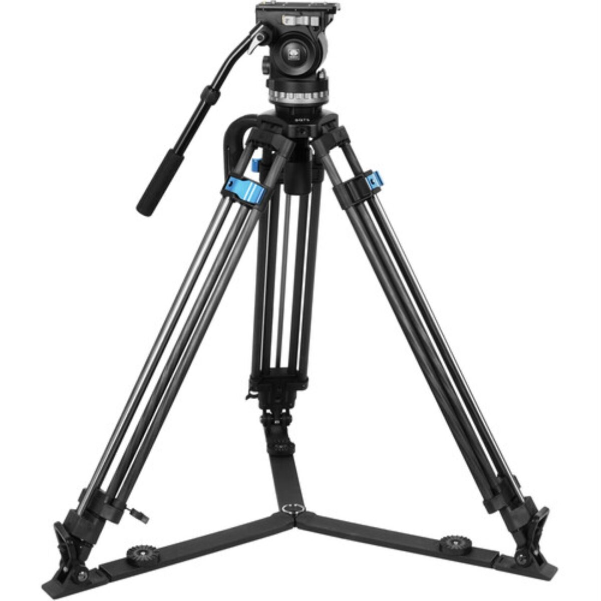 SIRUI SQ75 Tripé de Vídeo + Cabeza Fluida VHS10 + Mid-Level Spreader SV-FM - Imagen 1