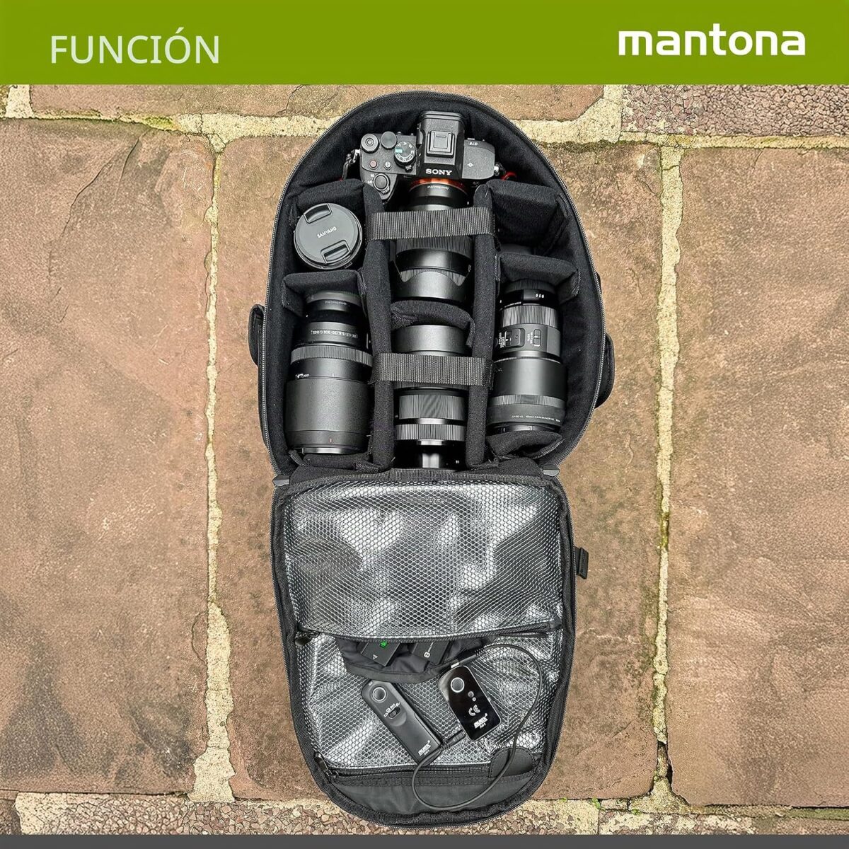Mantona Mochila Azurit p/ Equipamento Fotográfico - Imagem 10