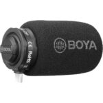 BOYA BY-DM100 Microfone Shotgun USB-C p/ DJI Osmo Pocket vista lateral