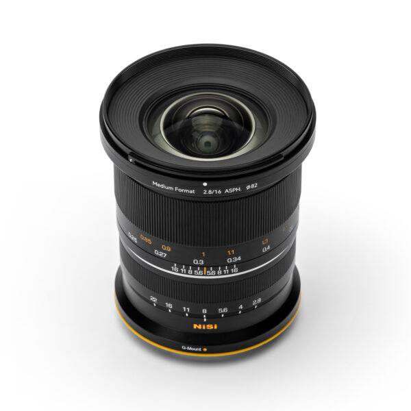 NiSi 16mm f2.8 ASPH. Objetiva Ultra Grande Angular para Médio Formato