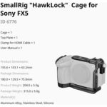 SMALLRIG 6776 Cage HawkLock para Sony FX5 - Imagem 5
