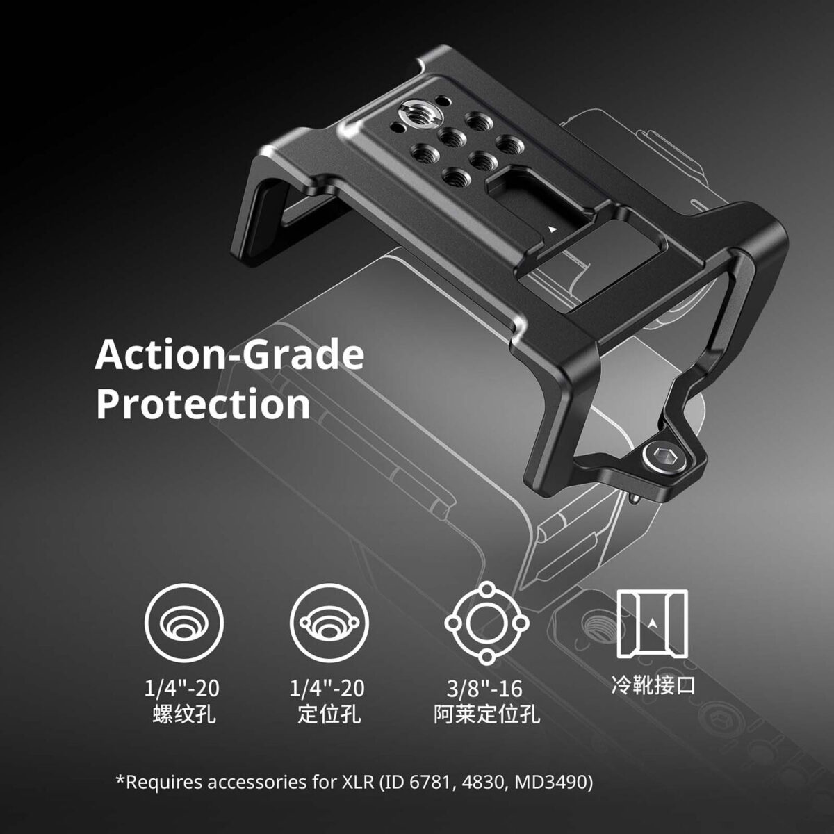 SMALLRIG 6776 Cage HawkLock para Sony FX5 - Imagem 23