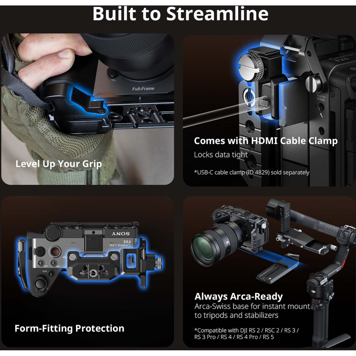 SMALLRIG 6776 Cage HawkLock para Sony FX5 - Imagem 26