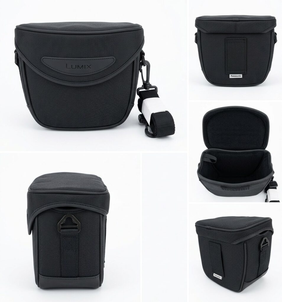 Bolsa Panasonic Lumix de ombro e cinto preta.6 1