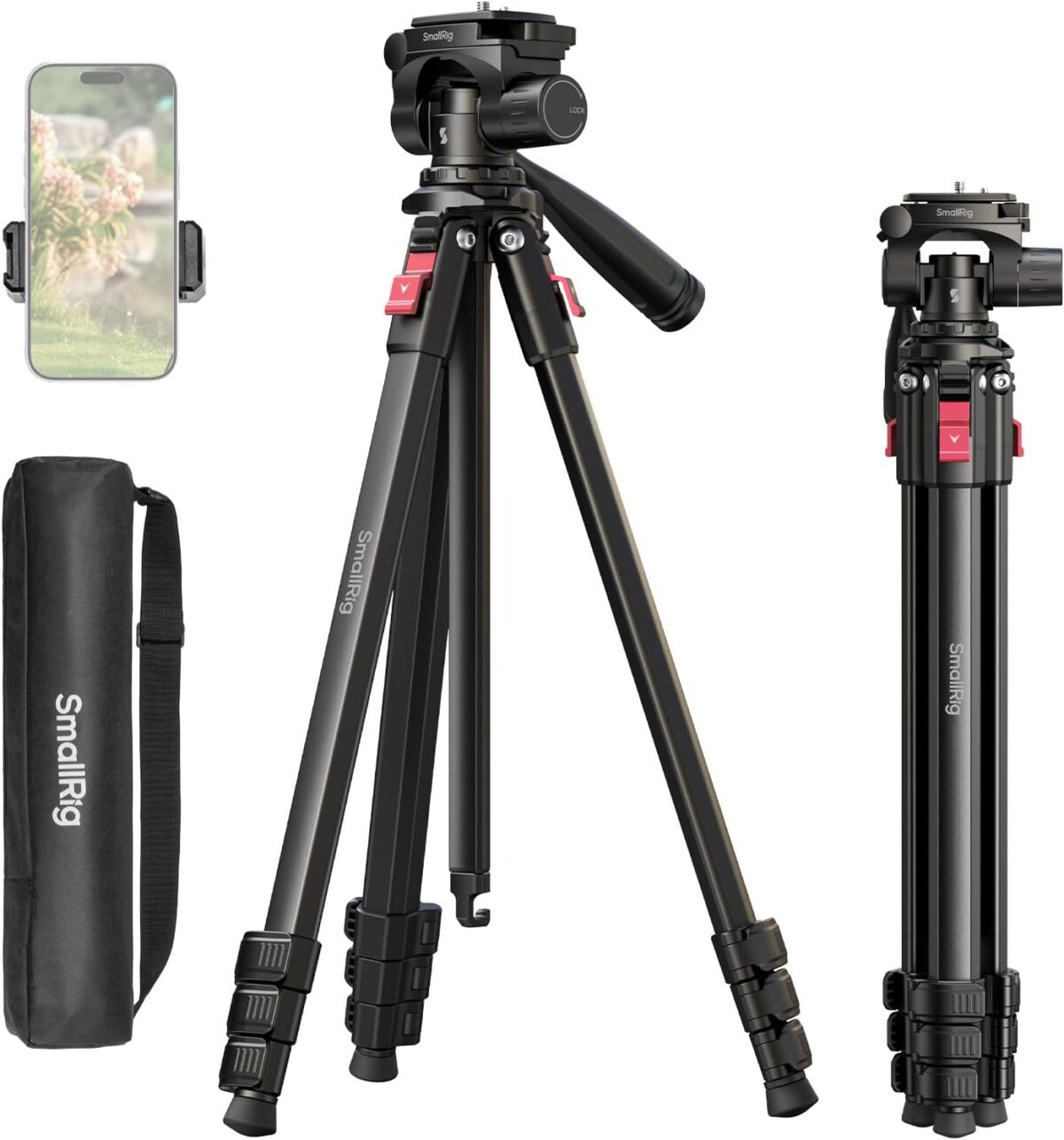 SMALLRIG 5474 Tripé Portátil de Vídeo 360° - Imagem 5