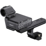 Sony XLR-H2 com áudio até 96kHz/32-bit float, duas entradas XLR/TRS e integração direta com a FX5 para produção profissional.