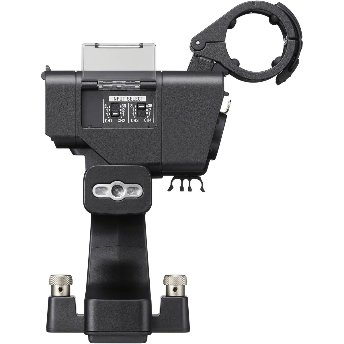 Sony XLR-H2 com áudio até 96kHz/32-bit float, duas entradas XLR/TRS e integração direta com a FX5 para produção profissional.