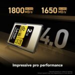LEXAR Professional GOLD CFexpress Type A 4.0 2TB VPG-400 R1800/W1650 - Imagem 2