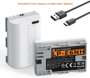 KF28.0033S1 2-Pack Baterias LP-E6NH USB-C