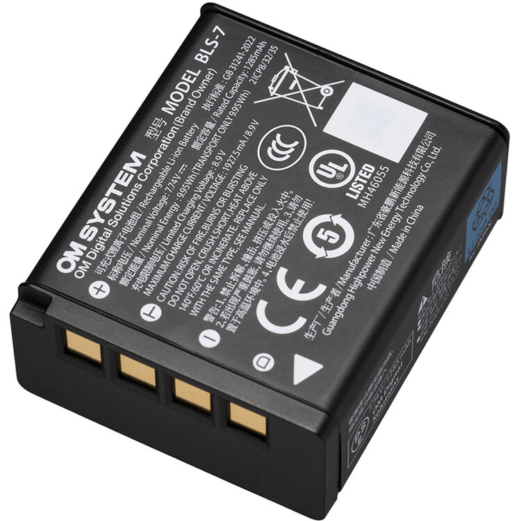 OM SYSTEM BLS-7 Bateria 1285mAh OM SYSTEM BLS-7 Bateria 1285mAh