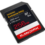 SANDISK Extreme PRO SDXC 256GB 250MB/s 170MB/s V30 UHS-I