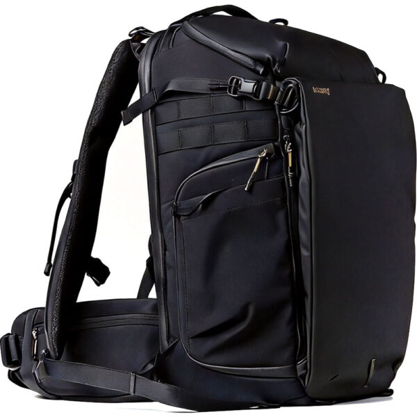 SMALLRIG 6521 mochila profissional de 25L preta e verde para equipamento fotográfico.