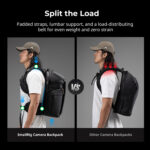 SMALLRIG 6521 Mochila Profissional Outdoor 25L - Imagem 10