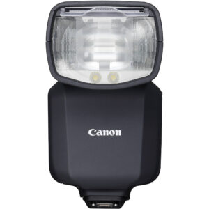 Flash Canon Speedlite EL-5 Versão 2 com cabeça de zoom, ecrã LCD e luz LED de modelação.