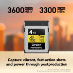 LEXAR Professional GOLD CFexpress 4.0 Type B 4TB - Imagen 8